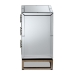Baxton Studio Laken Contemporary Glam and Luxe Mirrored and Antique Bronze Finished 3-Drawer End Table - BSORXF-2222-ET