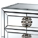Baxton Studio Laken Contemporary Glam and Luxe Mirrored and Antique Bronze Finished 3-Drawer End Table - BSORXF-2222-ET