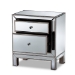 Baxton Studio Fadri Contemporary Glam and Luxe Mirrored 2-Drawer End Table - BSORXF-2393-ET