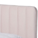 Baxton Studio Nami Modern Contemporary Glam and Luxe Light Pink Velvet Fabric Upholstered and Gold Finished Full Size Platform Bed - BSOCF0374-Light Pink-Full