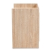 Baxton Studio Hale Modern and Contemporary Oak Finished Wood 1-Door Nightstand - BSOET8003-Oak-NS