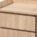 Baxton Studio Hale Modern and Contemporary Oak Finished Wood 1-Door Nightstand - BSOET8003-Oak-NS