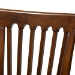Baxton Studio Seda Modern and Contemporary Grey Fabric Upholstered and Walnut Brown Finished Wood 5-Piece Dining Set - BSOSeda-Grey/Walnut-5PC Dining Set