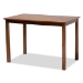 Baxton Studio Mirna Modern and Contemporary Grey Fabric Upholstered and Walnut Brown Finished Wood 5-Piece Dining Set - BSOMirna-Grey/Walnut-5PC Dining Set
