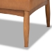 Baxton Studio Arvid Mid-Century Modern Tan Faux Leather Upholstered and Walnut Brown Finished Wood 5-Piece Dining Nook Set - BSOBBT8051-Tan/Walnut-5PC Dining Nook Set