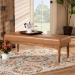 Baxton Studio Arvid Mid-Century Modern Tan Faux Leather Upholstered and Walnut Brown Finished Wood Dining Bench - BSOBBT8051-Tan/Walnut-Bench