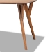 Baxton Studio Sahar Mid-Century Modern Transitional Walnut Brown Finished Wood Dining Table - BSOBBT4074-Walnut-DT