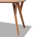 Baxton Studio Sahar Mid-Century Modern Transitional Walnut Brown Finished Wood Dining Table - BSOBBT4074-Walnut-DT