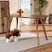 Baxton Studio Sahar Mid-Century Modern Transitional Walnut Brown Finished Wood Dining Table - BSOBBT4074-Walnut-DT
