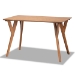 Baxton Studio Odessa Mid-Century Modern Grey Fabric Upholstered and Walnut Brown Finished Wood 4-Piece Dining Nook Set - BSOBBT8054-Grey/Walnut-4PC Dining Nook Set