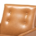Baxton Studio Perris Mid-Century Modern Tan Faux Leather Upholstered and Walnut Brown Finished Wood Lounge Chair - BSOBBT8042-Tan/Walnut-CC