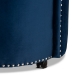 Baxton Studio Bethel Glam and Luxe Navy Blue Velvet Fabric Upholstered Rolling Accent Chair - BSOWS-52226-Navy Blue Velvet-CC