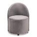 Baxton Studio Bethel Glam and Luxe Grey Velvet Fabric Upholstered Rolling Accent Chair - BSOWS-52226-Grey Velvet-CC