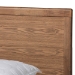 Baxton Studio Tamsin Modern Transitional Ash Walnut Brown Finished Wood King Size 4-Drawer Platform Storage Bed with Built-In Shelves - BSOTamsin-Ash Walnut-King