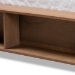 Baxton Studio Tamsin Modern Transitional Ash Walnut Brown Finished Wood King Size 4-Drawer Platform Storage Bed with Built-In Shelves - BSOTamsin-Ash Walnut-King