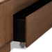 Baxton Studio Alba Modern Transitional Ash Walnut Brown Finished Wood King Size 4-Drawer Platform Storage Bed with Built-In Shelves - BSOAlba-Ash Walnut-King