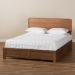 Baxton Studio Eleni Modern and Contemporary Transitional Ash Walnut Brown Finished Wood Full Size 3-Drawer Platform Storage Bed - BSOEleni-Ash Walnut-Full