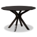 Baxton Studio Jessie Modern and Contemporary Grey Fabric Upholstered and Dark Brown Finished Wood 7-Piece Dining Set - BSOJessie-Grey/Dark Brown-7PC Dining Set