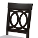 Baxton Studio Lucie Modern and Contemporary Grey Fabric Upholstered and Espresso Brown Finished Wood 2-Piece Dining Chair Set - BSORH333C-Grey/Dark Brown-DC-2PK