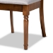 Baxton Studio Lucie Modern and Contemporary Grey Fabric Upholstered and Walnut Brown Finished Wood 7-Piece Dining Set - BSORH333C-Grey/Walnut-DC-7PC Dining Set