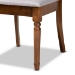 Baxton Studio Jessie Modern and Contemporary Grey Fabric Upholstered and Walnut Brown Finished Wood 7-Piece Dining Set - BSOJessie-Grey/Walnut-7PC Dining Set
