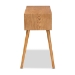 Baxton Studio Mae Mid-Century Modern Natural Brown Finished Wood 2-Drawer Console Table - BSOJY20A151-Console
