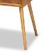 Baxton Studio Mae Mid-Century Modern Natural Brown Finished Wood 2-Drawer Console Table - BSOJY20A151-Console