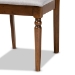 Baxton Studio Ramiro Modern and Contemporary Grey Fabric Upholstered and Walnut Brown Finished Wood 7-Piece Dining Set - BSORH336C-Grey/Walnut-7PC Dining Set