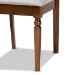 Baxton Studio Ramiro Modern and Contemporary Grey Fabric Upholstered and Walnut Brown Finished Wood 5-Piece Dining Set - BSORH336C-Grey/Walnut-5PC Dining Set