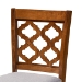 Baxton Studio Ramiro Modern and Contemporary Transitional Grey Fabric Upholstered and Walnut Brown Finished Wood 2-Piece Counter Stool Set - BSORH336P-Grey/Walnut-PC