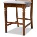 Baxton Studio Ramiro Modern and Contemporary Transitional Grey Fabric Upholstered and Walnut Brown Finished Wood 2-Piece Counter Stool Set - BSORH336P-Grey/Walnut-PC