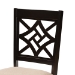 Baxton Studio Nicolette Modern and Contemporary Sand Fabric Upholstered and Dark Brown Finished Wood 2-Piece Dining Chair Set - BSORH340C-Sand/Dark Brown-DC-2PK