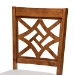 Baxton Studio Nicolette Modern and Contemporary Grey Fabric Upholstered and Walnut Brown Finished Wood 5-Piece Dining Set - BSORH340C-Grey/Walnut-5PC Dining Set
