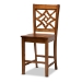 Baxton Studio Nicolette Modern and Contemporary Walnut Brown Finished Wood 5-Piece Pub Set - BSORH340P-Walnut-5PC Pub Set