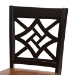 Baxton Studio Nicolette Modern and Contemporary Two-Tone Dark Brown and Walnut Brown Finished Wood 2-Piece Counter Stool Set - BSORH340P-Dark Brown/Walnut Wood Scoop Seat-PC