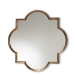 Baxton Studio Tiana Vintage Antique Bronze and Gold Finished Metal Quatrefoil Accent Wall Mirror
