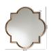 Baxton Studio Tiana Vintage Antique Bronze and Gold Finished Metal Quatrefoil Accent Wall Mirror - BSORXW-10101