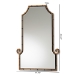 Baxton Studio Layan Glamourous Hollywood Regency Style Gold Finished Metal Bamboo Inspired Accent Wall Mirror - BSORXW-10065