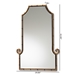 Baxton Studio Layan Glamourous Hollywood Regency Style Gold Finished Metal Bamboo Inspired Accent Wall Mirror - BSORXW-10065