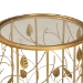 Baxton Studio Anaya Modern and Contemporary Glam Brushed Gold Finished Metal and Glass Leaf Accent End Table - BSOJY20A251-Gold-ET