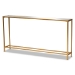 Baxton Studio Alessa Modern and Contemporary Glam Gold Finished Metal and Mirrored Glass Console Table