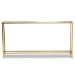Baxton Studio Alessa Modern and Contemporary Glam Gold Finished Metal and Mirrored Glass Console Table - BSOJY20A254-Gold-Console