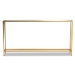 Baxton Studio Alessa Modern and Contemporary Glam Gold Finished Metal and Mirrored Glass Console Table - BSOJY20A254-Gold-Console