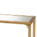 Baxton Studio Alessa Modern and Contemporary Glam Gold Finished Metal and Mirrored Glass Console Table - BSOJY20A254-Gold-Console