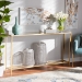 Baxton Studio Alessa Modern and Contemporary Glam Gold Finished Metal and Mirrored Glass Console Table - BSOJY20A254-Gold-Console