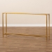 Baxton Studio Alessa Modern and Contemporary Glam Gold Finished Metal and Mirrored Glass Console Table - BSOJY20A254-Gold-Console