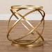 Baxton Studio Desma Glam and Luxe Gold Finished Metal and Mirrored Glass End Table - BSOJY20A260-Gold-ET