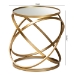 Baxton Studio Desma Glam and Luxe Gold Finished Metal and Mirrored Glass End Table - BSOJY20A260-Gold-ET