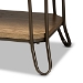 Baxton Studio Kellyn Vintage Rustic Industrial Oak Brown Finished Wood and Black Finished Metal 3-Drawer Console Table - BSOJY20A066-Oak-Console
