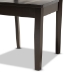 Baxton Studio Zamira Modern and Contemporary Transitional Dark Brown Finished Wood 7-Piece Dining Set - BSOZamira-Dark Brown-7PC Dining Set
